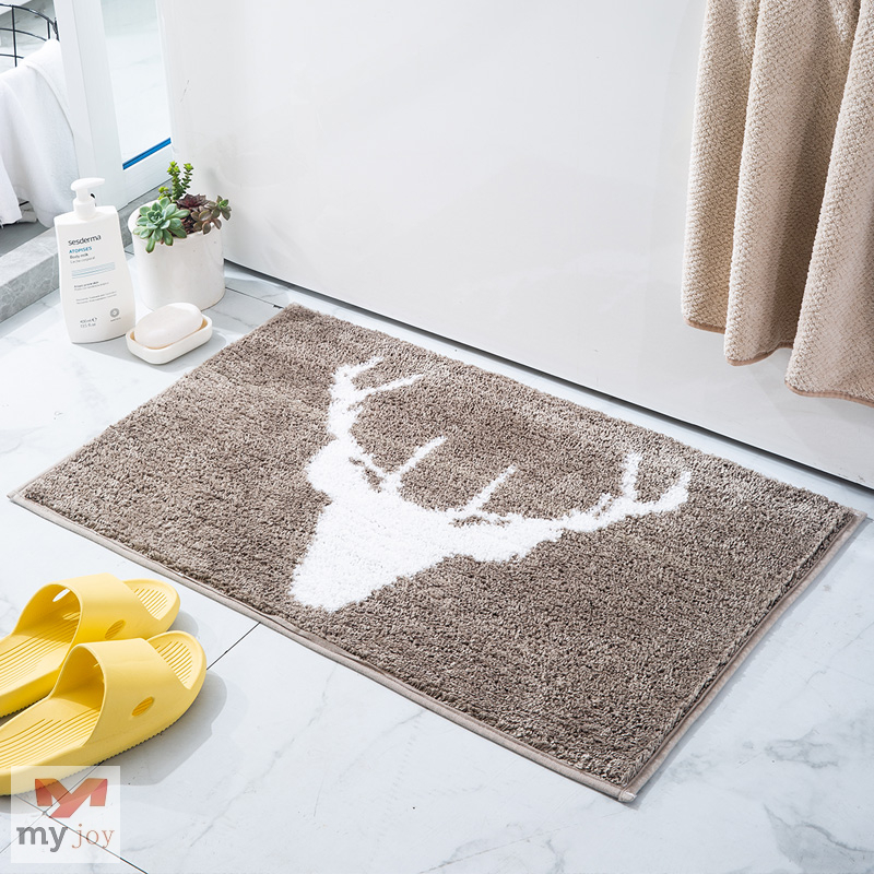 New style 100% polyester microfiber dye anti-slip durable Doormats Bath Mats Cotton Dog Door mats